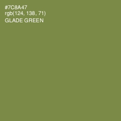 #7C8A47 - Glade Green Color Image